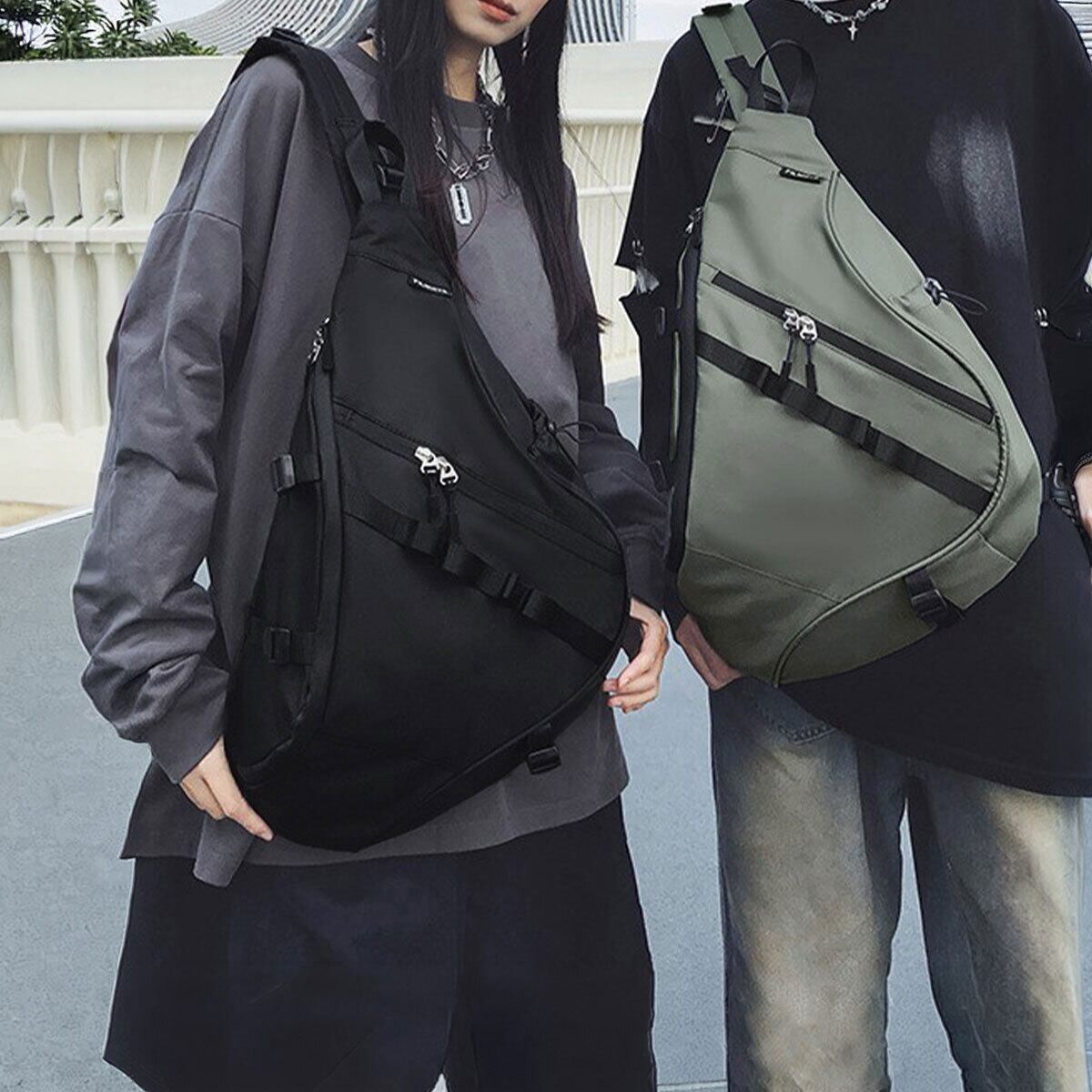 ボディバッグ ワンショルダー レディース メンズ 軽量 大容量 韓国 おしゃれ 大人 カジュアル ストリート 通勤 通学 学生 旅行 アウトドア ナイロン 耐久性 ユニセックス 大人可愛い 大人女子