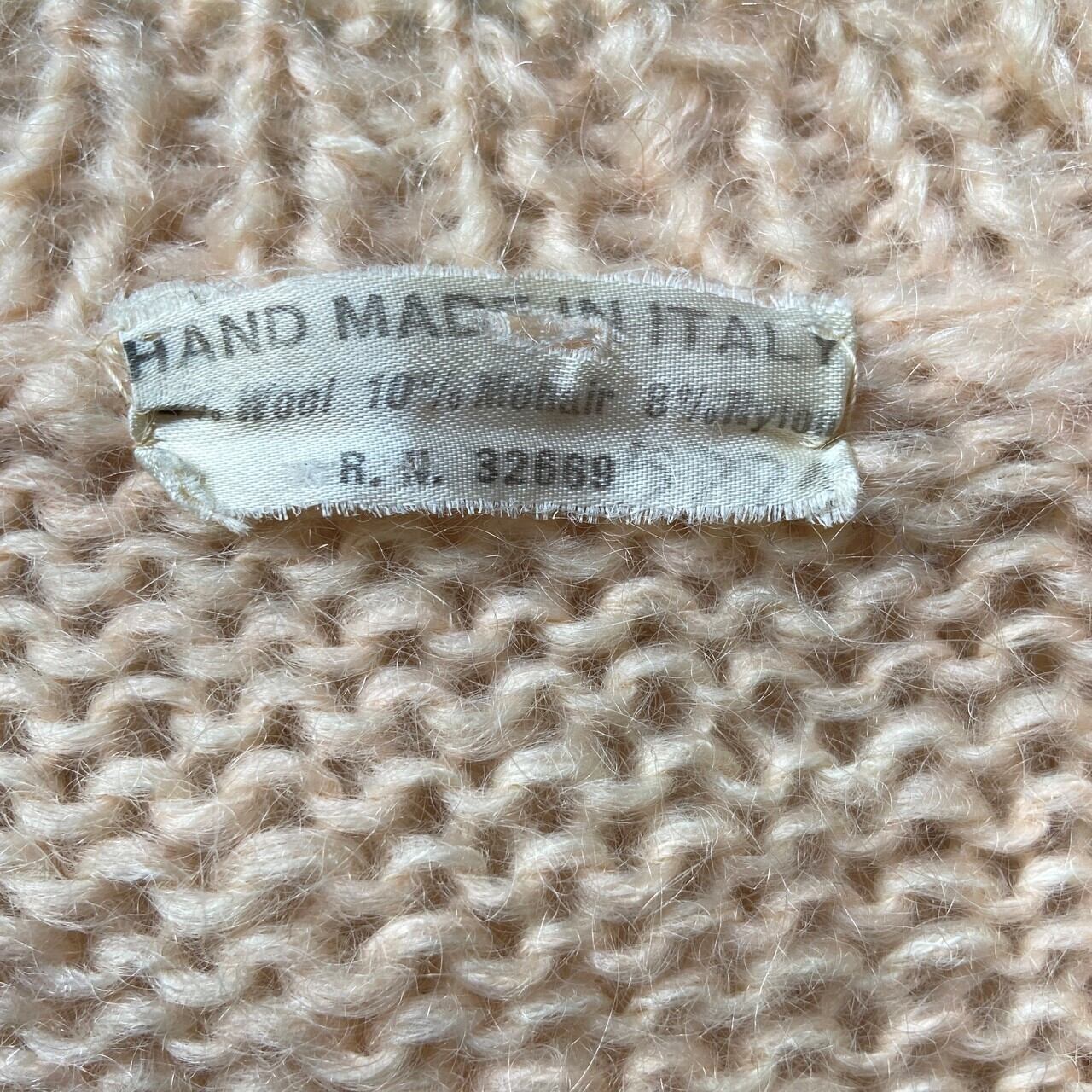 イタリア製 Vintage ハンドニットセーター モヘア混 レディースM相当