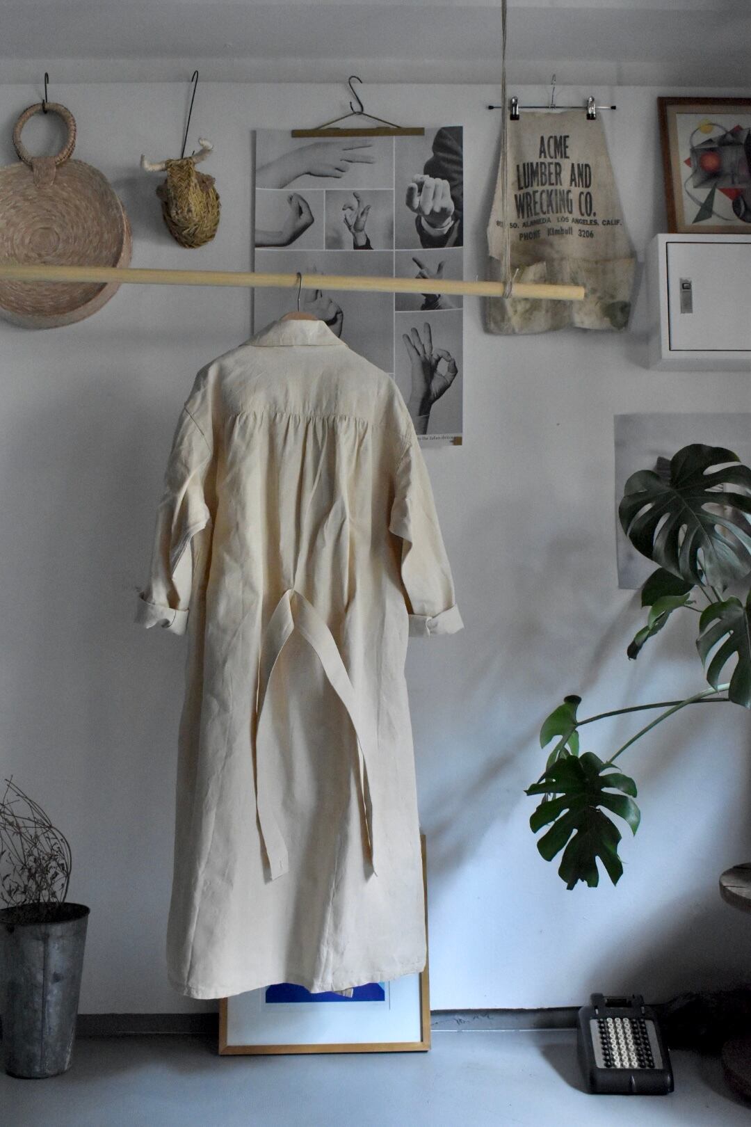 1950's- "vintage" "french military" "hospital coat" "french linen" size 1 |  KEY WEB STORE powered by BASE