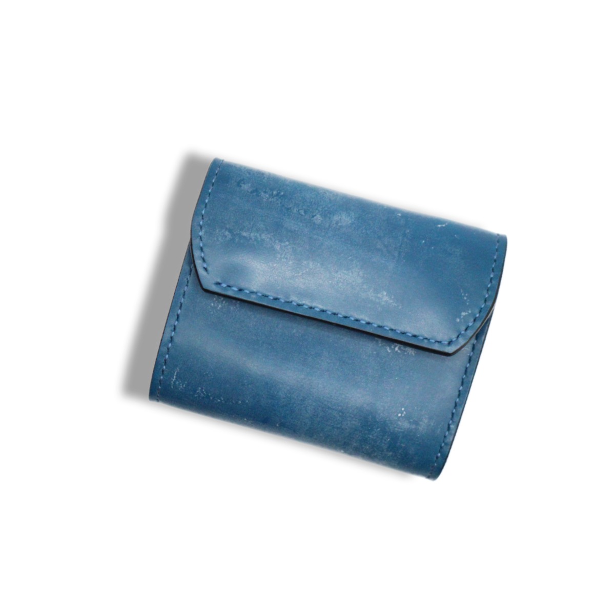 BYKING Classic【Rudder】 ショートウォレット ブライドルレザー BLUE 