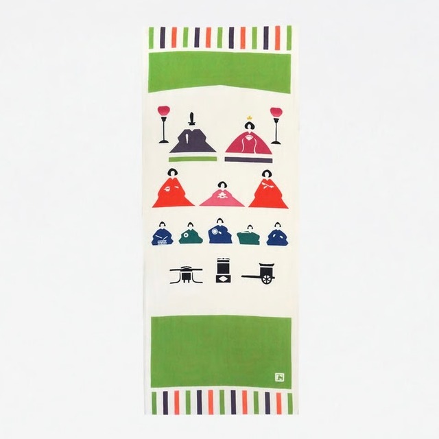 おひなさま　にじゆら手ぬぐい　