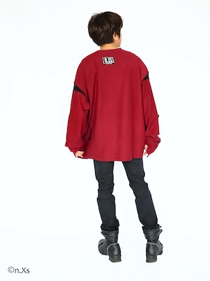 アウトロック・ロングスリーブT シャツ　RED