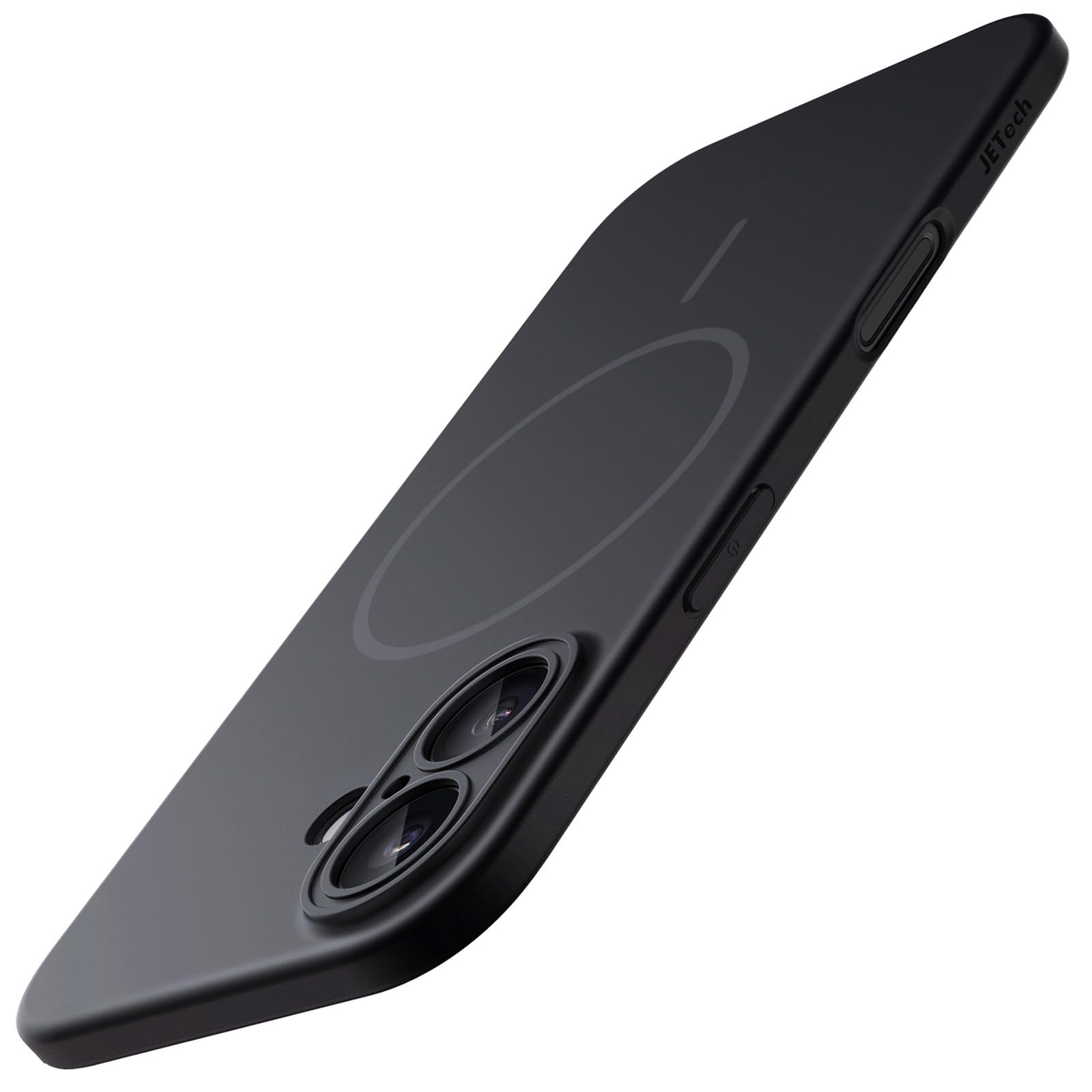 JETech iPhone 16用 マグネットスリムケース (ブラック)
