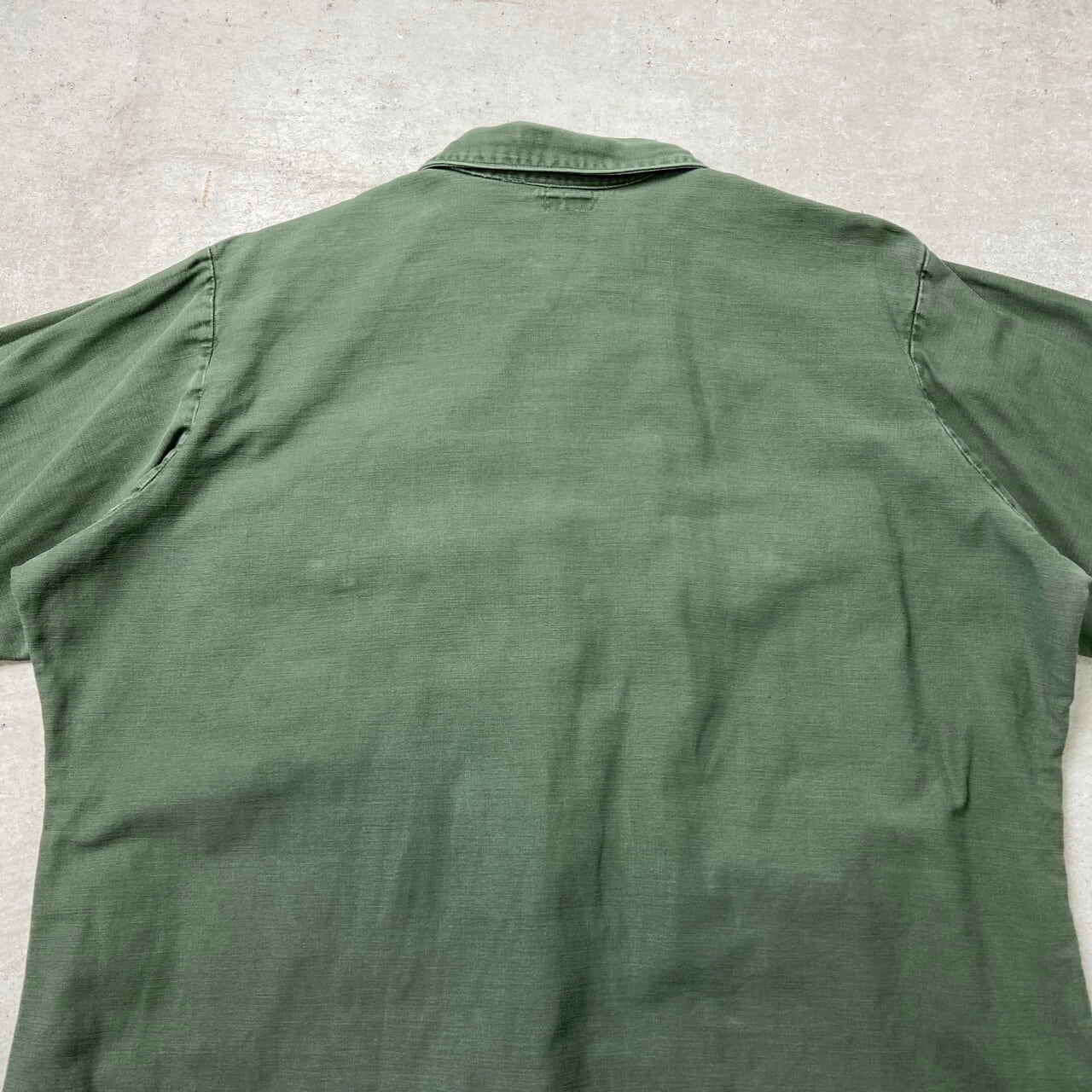 70s 美品 米軍実物 OG-107ユーティリティシャツ 16½/34(L相当) 73年納品 U.S.ARMY 米軍実品 OG-107 ユーティリティシャツ メンズXL