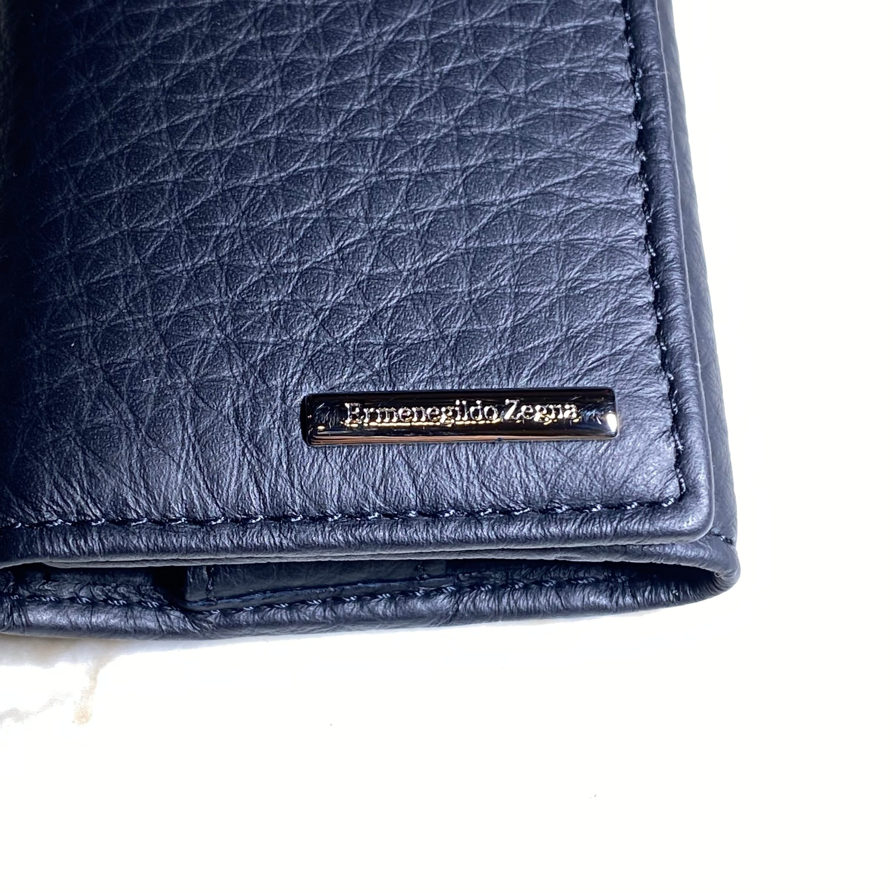 Ermenegildo Zegna ブラック キーケース ERMENEGILDO ZEGNA leather key case | NOIR ONLINE
