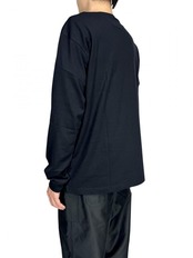 【COMME des GARCONS HOMME】綿天竺ロゴロングスリーブカットソー