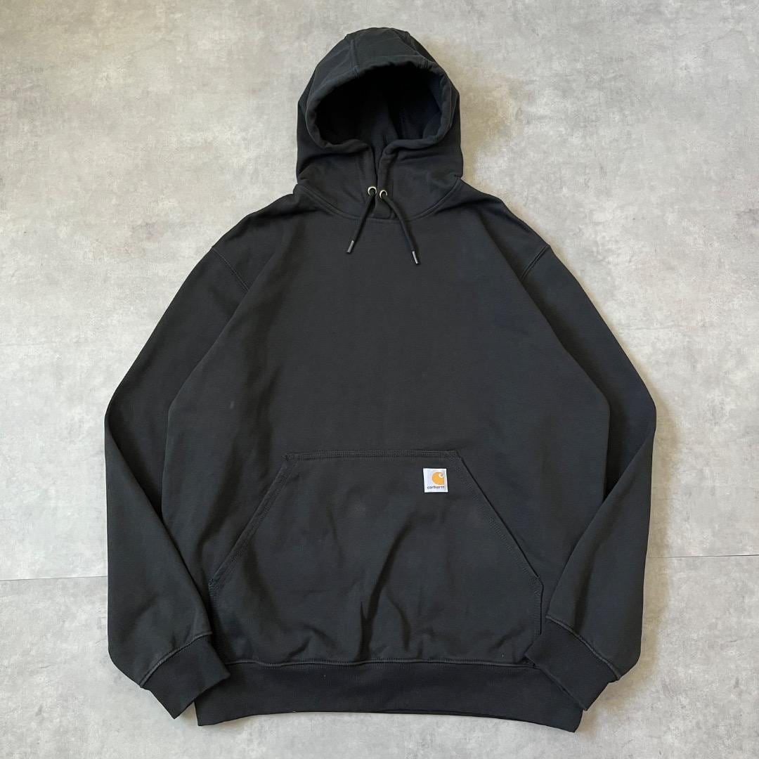 carhartt カーハート パーカー 古着 ロゴ L 黒 ブラック 17567