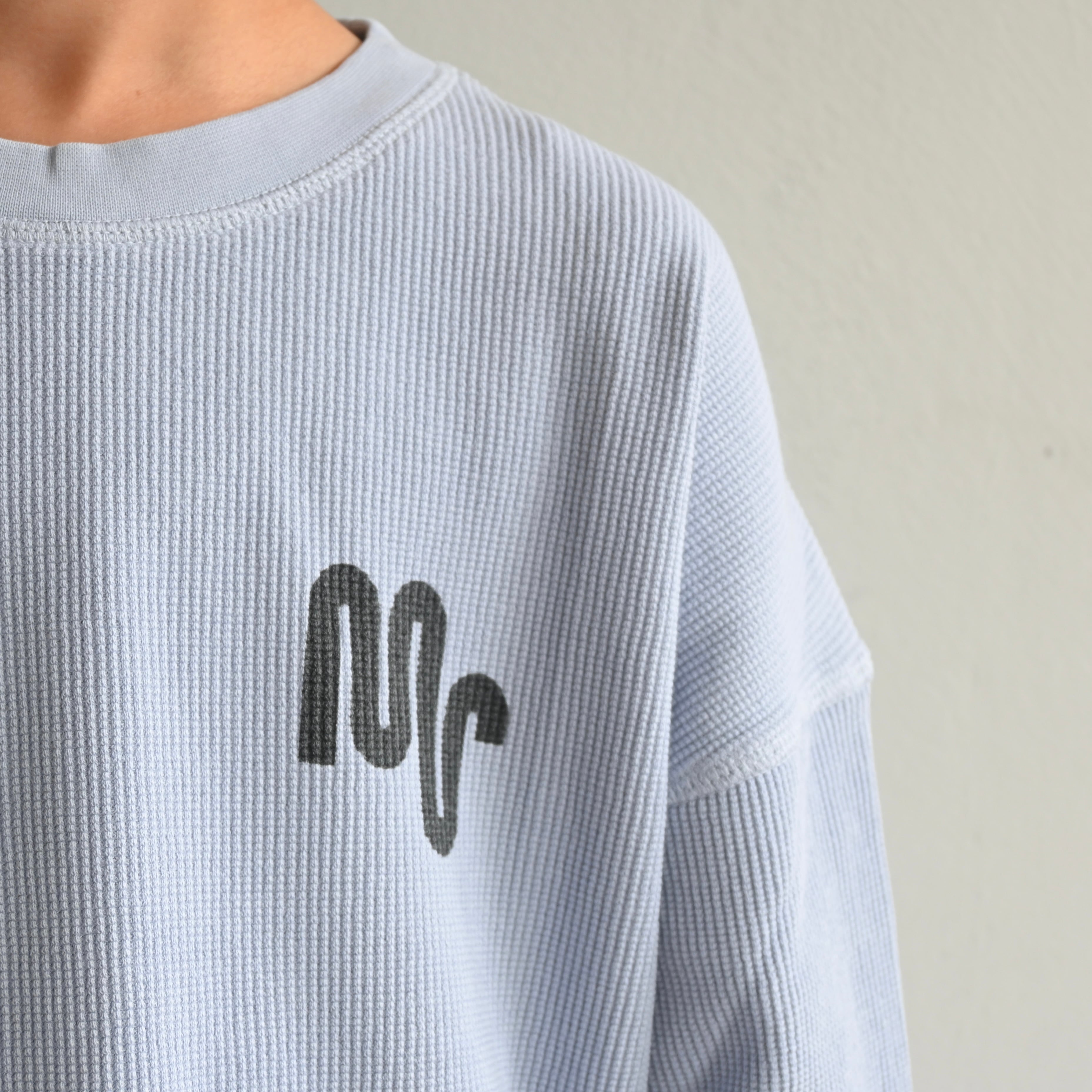 main story 2024AW》Waffle Tee / Grey Dawn | cirkel mote 