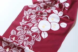 注染てぬぐい「椿」