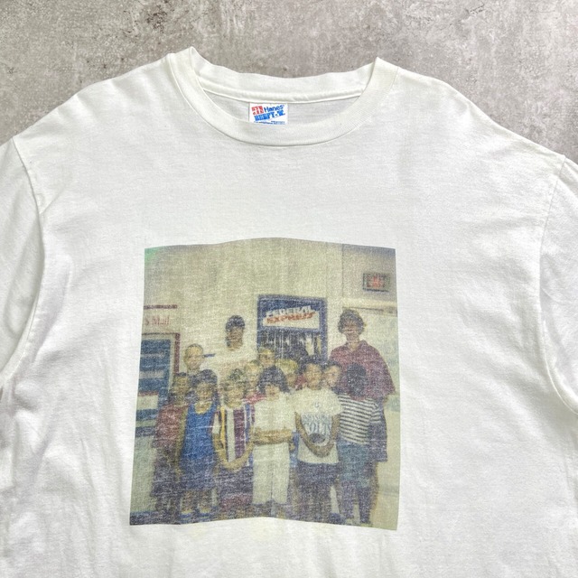 90年代 USA製 フォトプリントTシャツ 誰やねんT メンズL 古着 90s