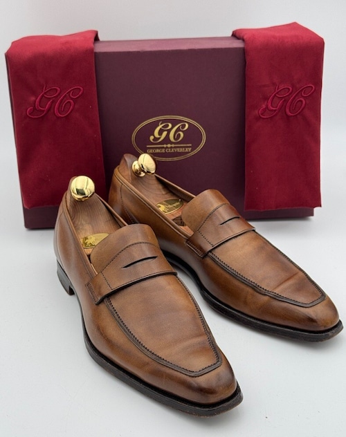 ジョージクレバリー  George Cleverley ジョージ コインローファー UK6.5-7 目安25-25.5cm