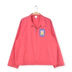 80s TAMARACK ヴィンテージ スウィングトップ ワッペン VICA ドリズラー 赤 レッド メンズL相当 古着 @DZ0579