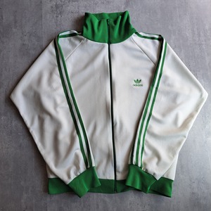 80s デサント 緑 白   Adidas トラックジャケット L