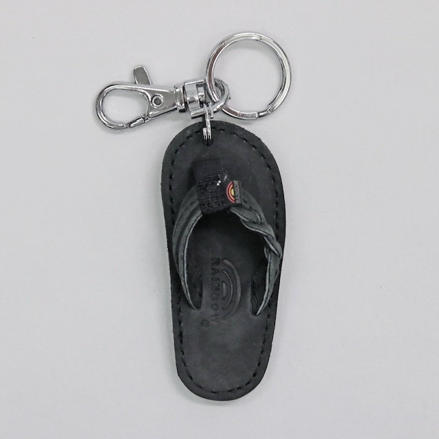 RAINBOW SANDALS CLASSIC KEYCHAINS / FLIRTY BRAIDY (BLACK)