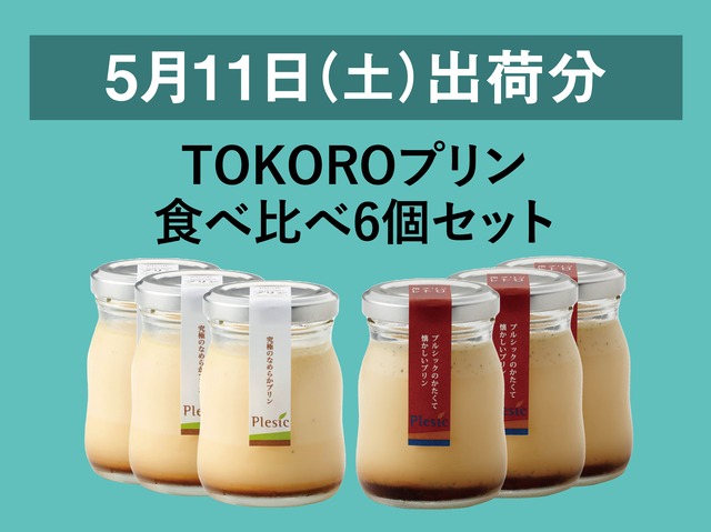 TOKOROプリン食べ比べ6個セット【2024年5月11日出荷分】