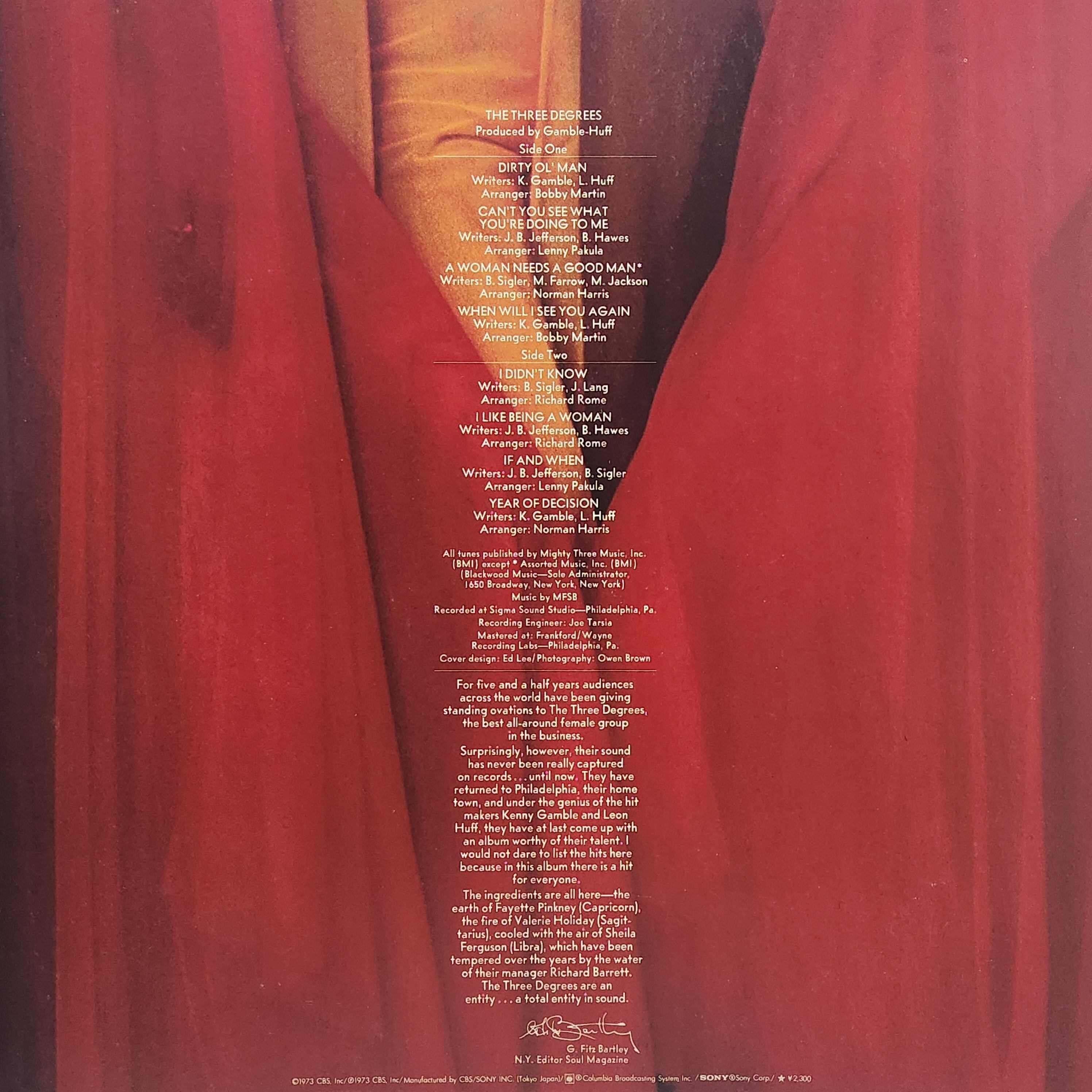 The Three Degrees / The Three Degrees [ECPM-46-PH] - 画像2