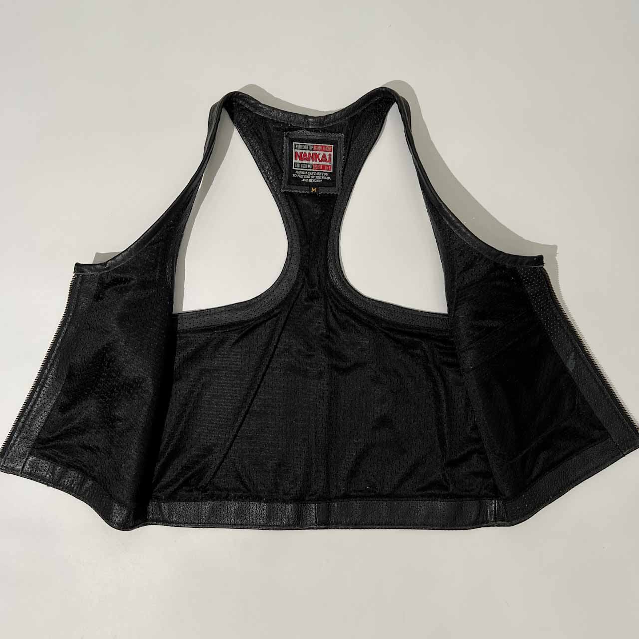 NANKAI ナンカイ パンチング レザー ノースリーブ ベスト M /牛革/本革