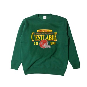 22AW Vintage Style Sweatshirt "Rugger"(Green)