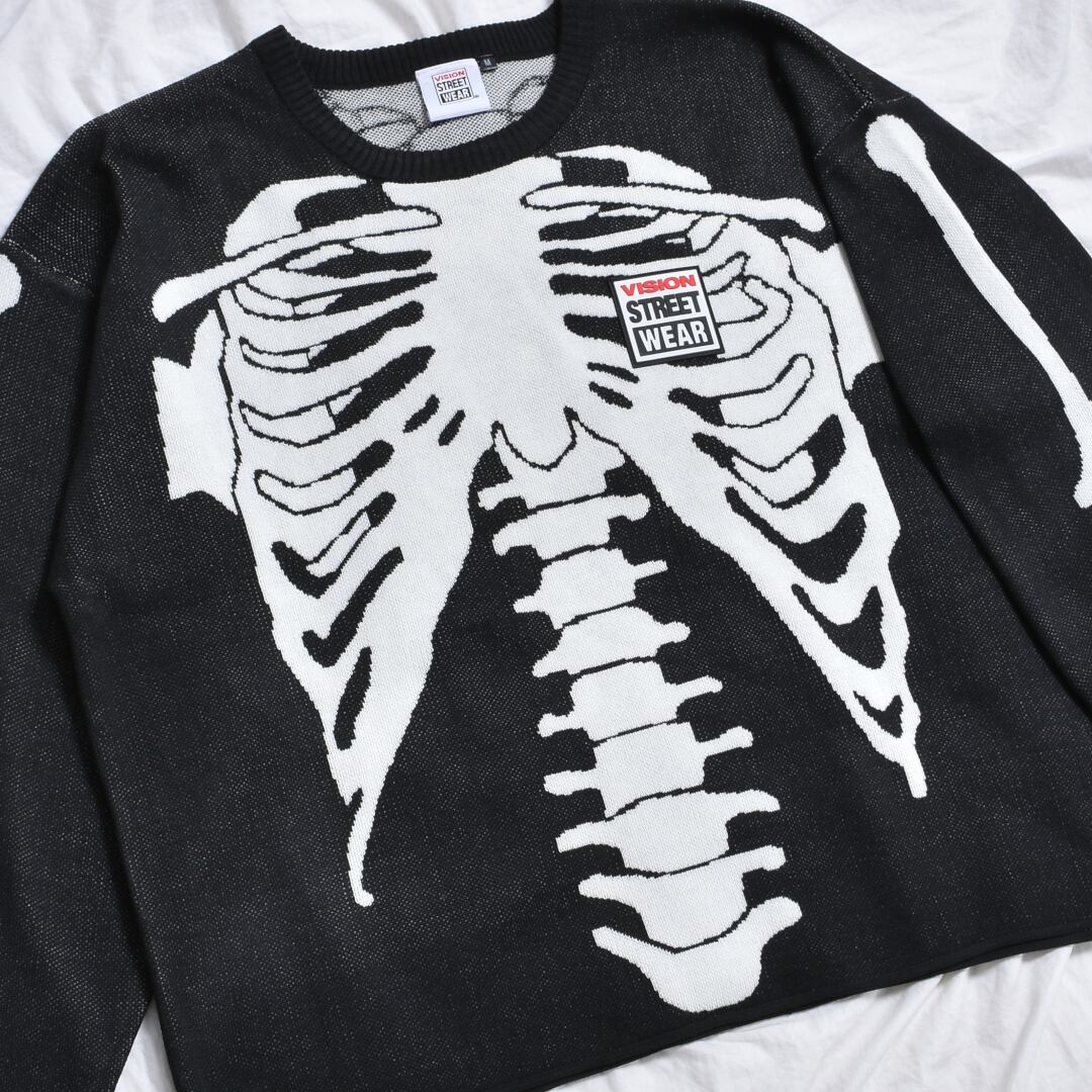 【VISION】2024A/W スカルジャガードニット