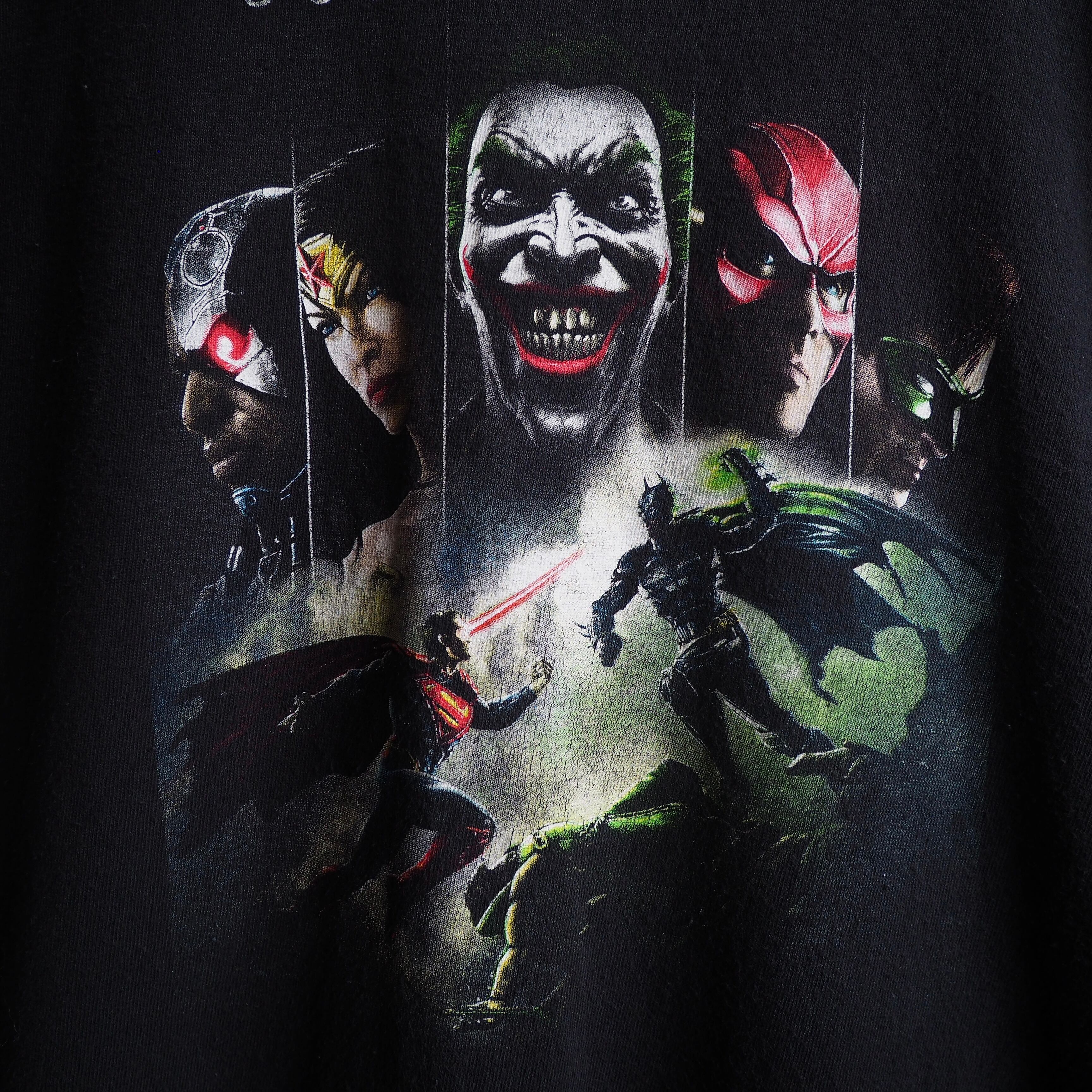 ” Injustice: Gods Among Us ” all star graphic printed Black loose Tee