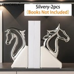 馬 ブックエンド ブックスタンド ２個セット ２カラー 本棚 収納 書斎 カフェ 装飾 おしゃれ 北欧