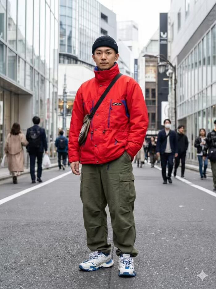 331【Berghaus】WHITE HEAT / UK製 / 赤×青 スキージャケット（表記