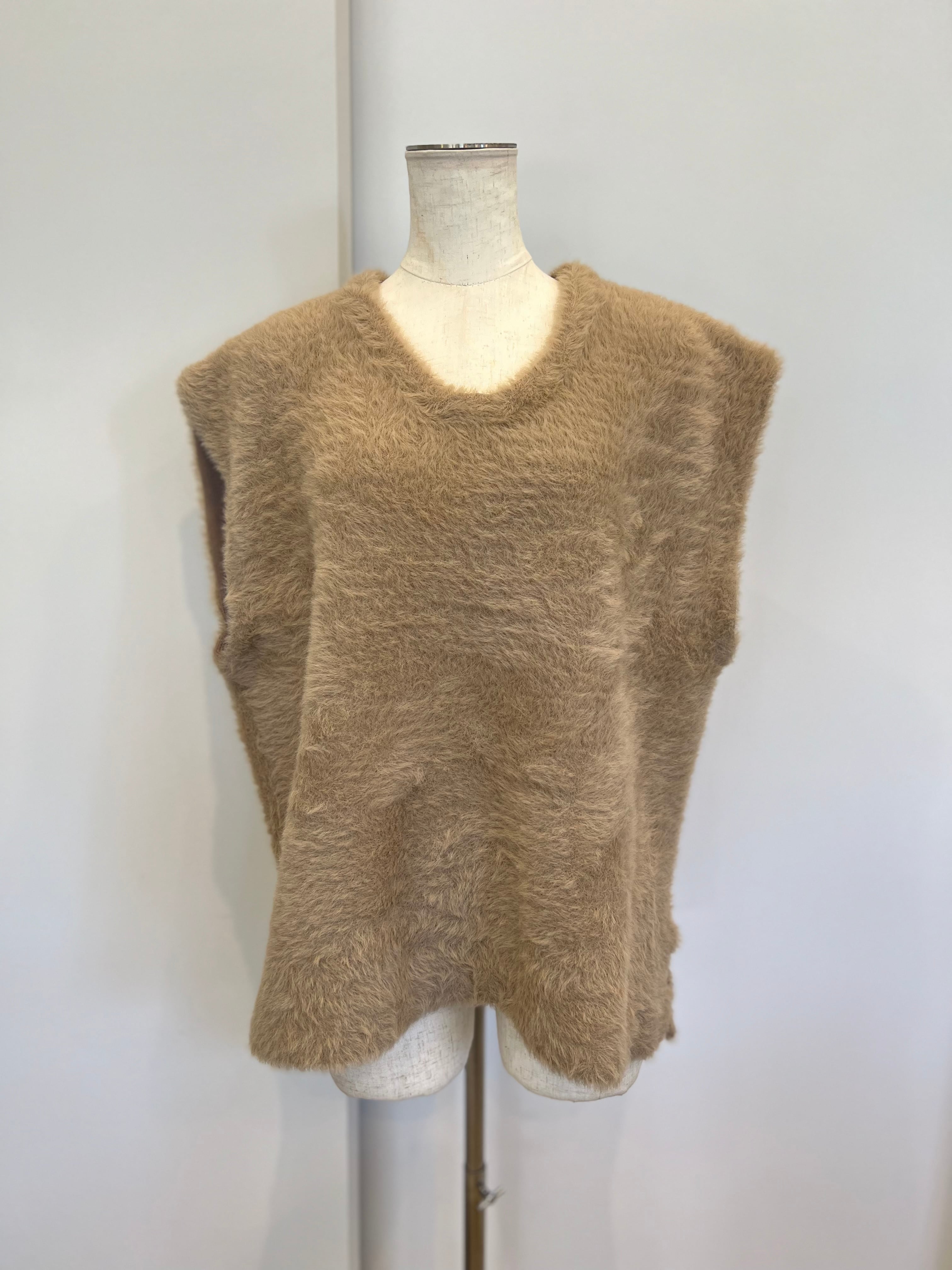 【SELECT】フェザーヤーンＶネックベスト　29-0435