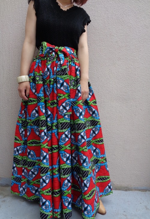 African batik skirt／アフリカンバティックスカート