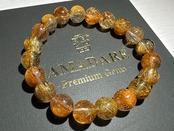 ブラウンルチルクォーツブレスレット