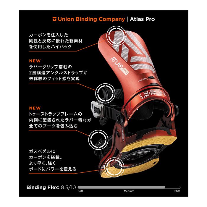 Union Snowboard Bindings 『 Atlas Pro 』 24-25 ユニオン Union Snowboard Bindings 『 Atlas Pro 』 24-25 ユニオン