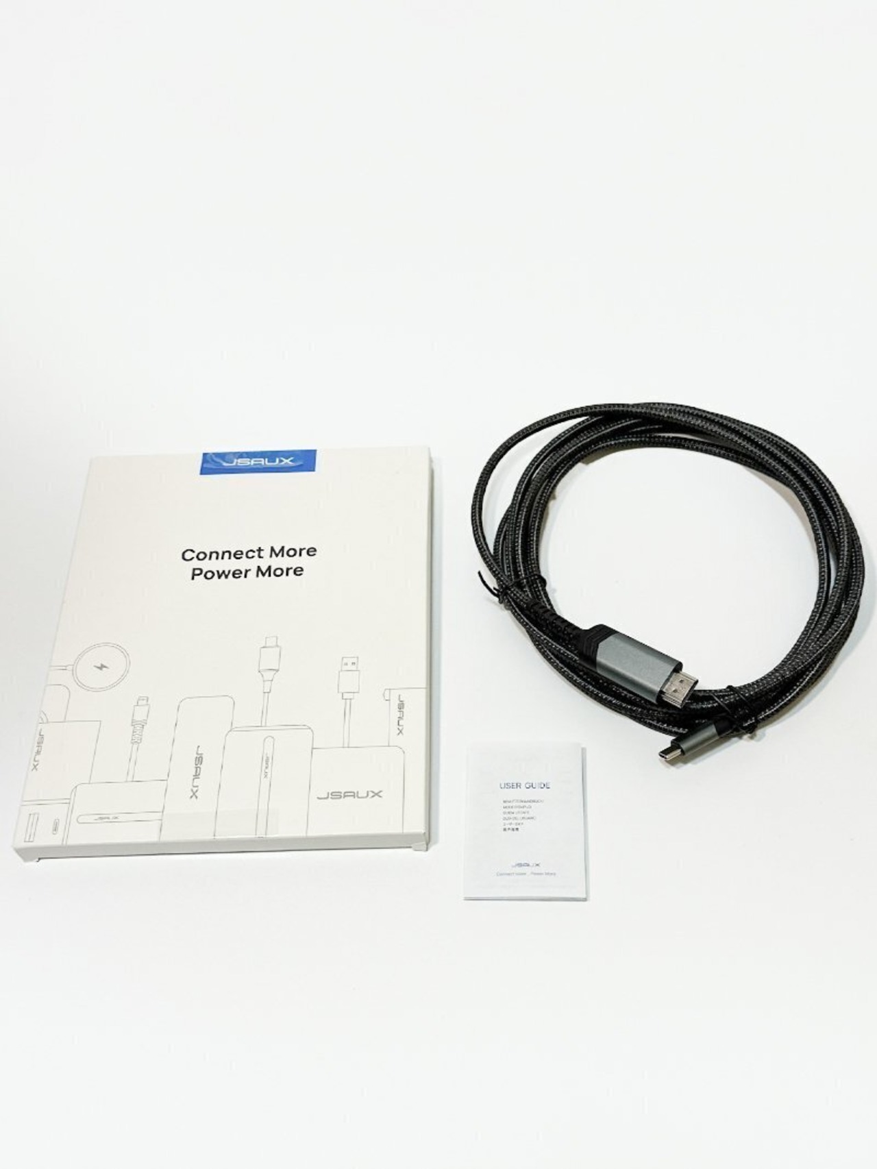 JSAUX USB-C to HDMI ケーブル 3m 4K 60Hz対応 変換 MacBook iPad Surface Samsung