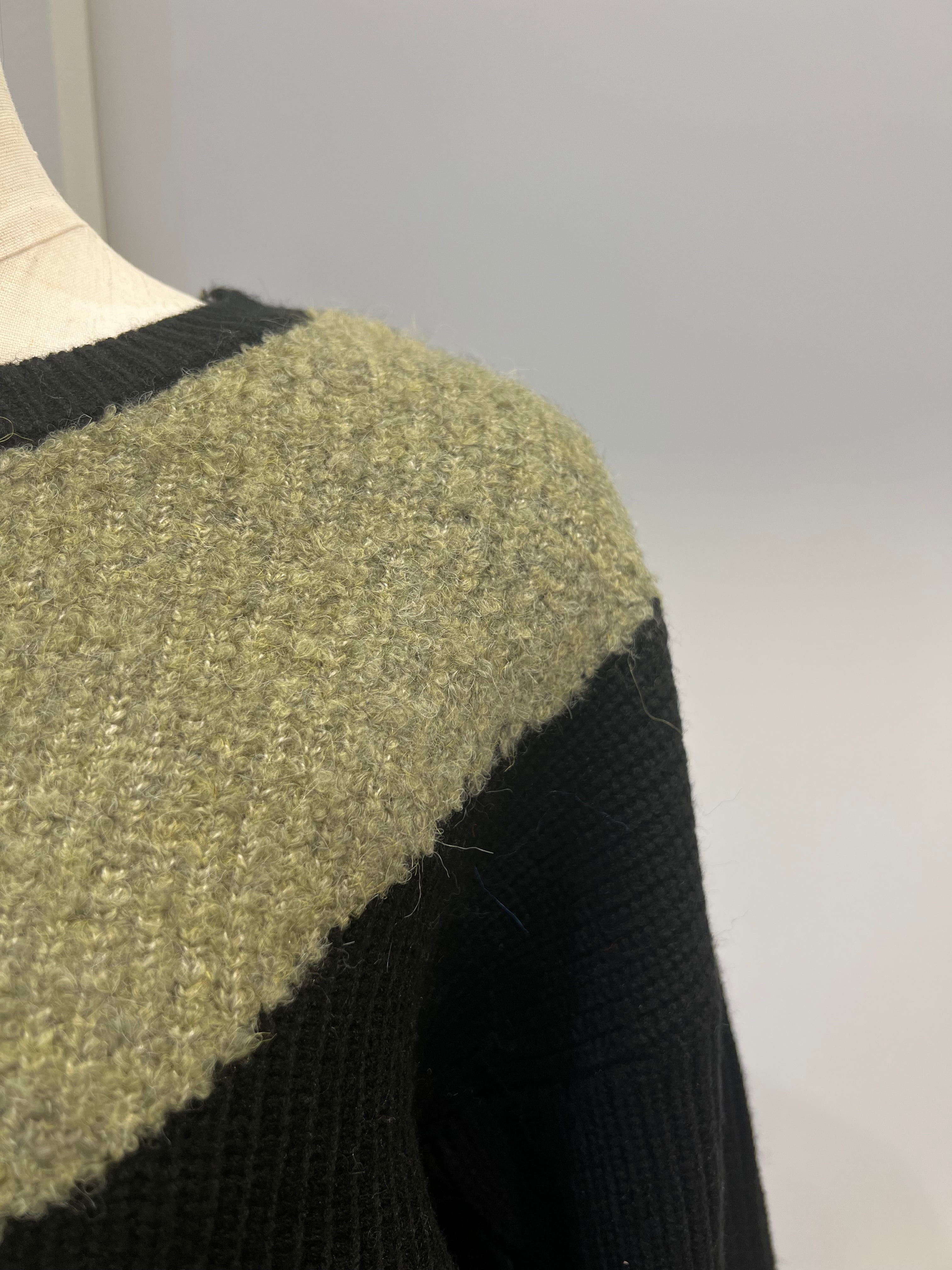 【SELECT】ランダムカラーブロックニット　29-0452