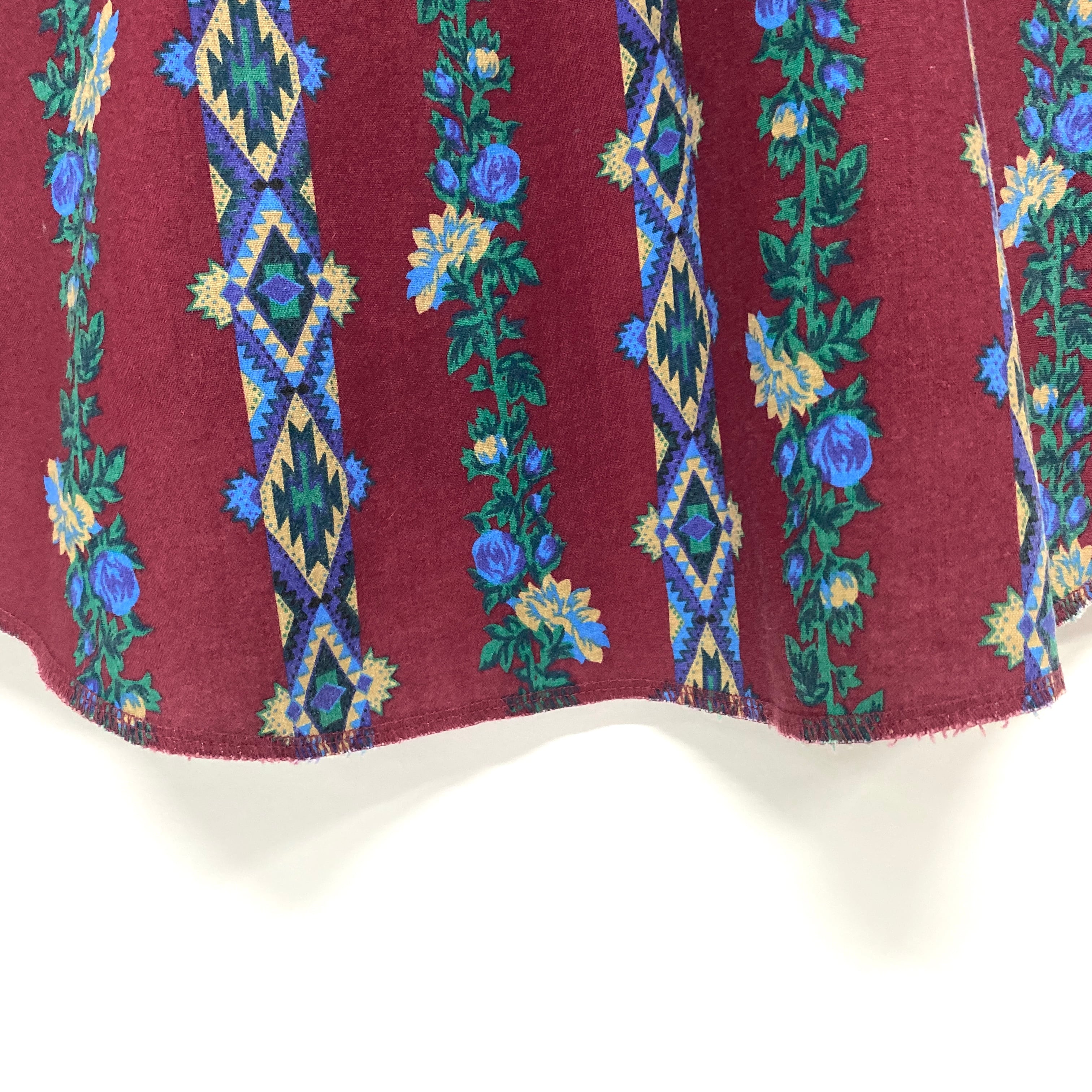 90年代 Wrangler ラングラー 総柄 ネイティブ柄 花柄 長袖 ボタン