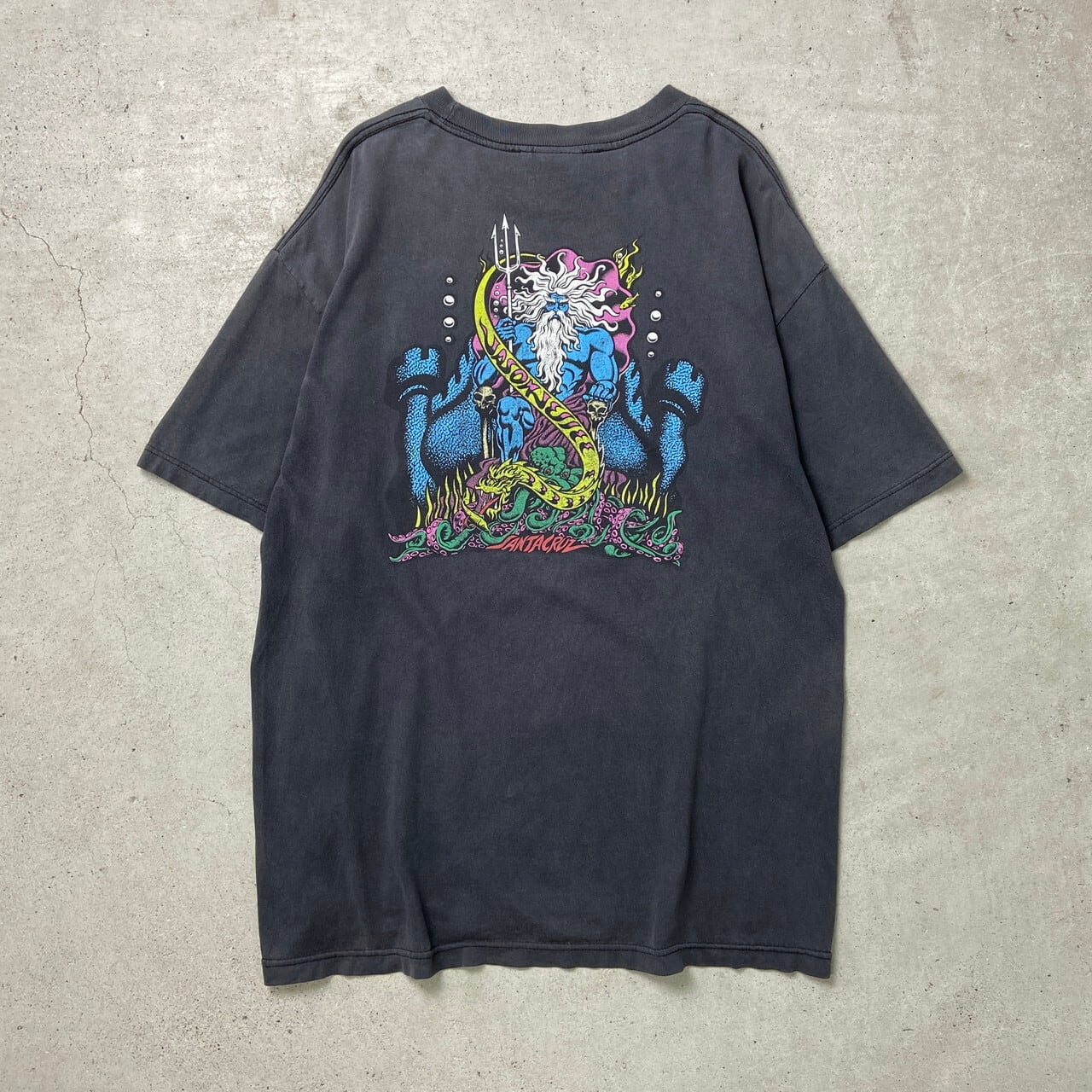 90年代~00年代 SANTA CRUZ サンタクルーズ ポセイドン プリントTシャツ 