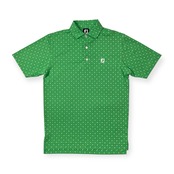 美品 FOOT JOY フットジョイ 総柄 半袖 ポロシャツ サイズ L /メンズ/ゴルフ/スポーツ/グリーン