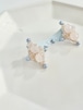 氷飴ローズクォーツ/ピアス