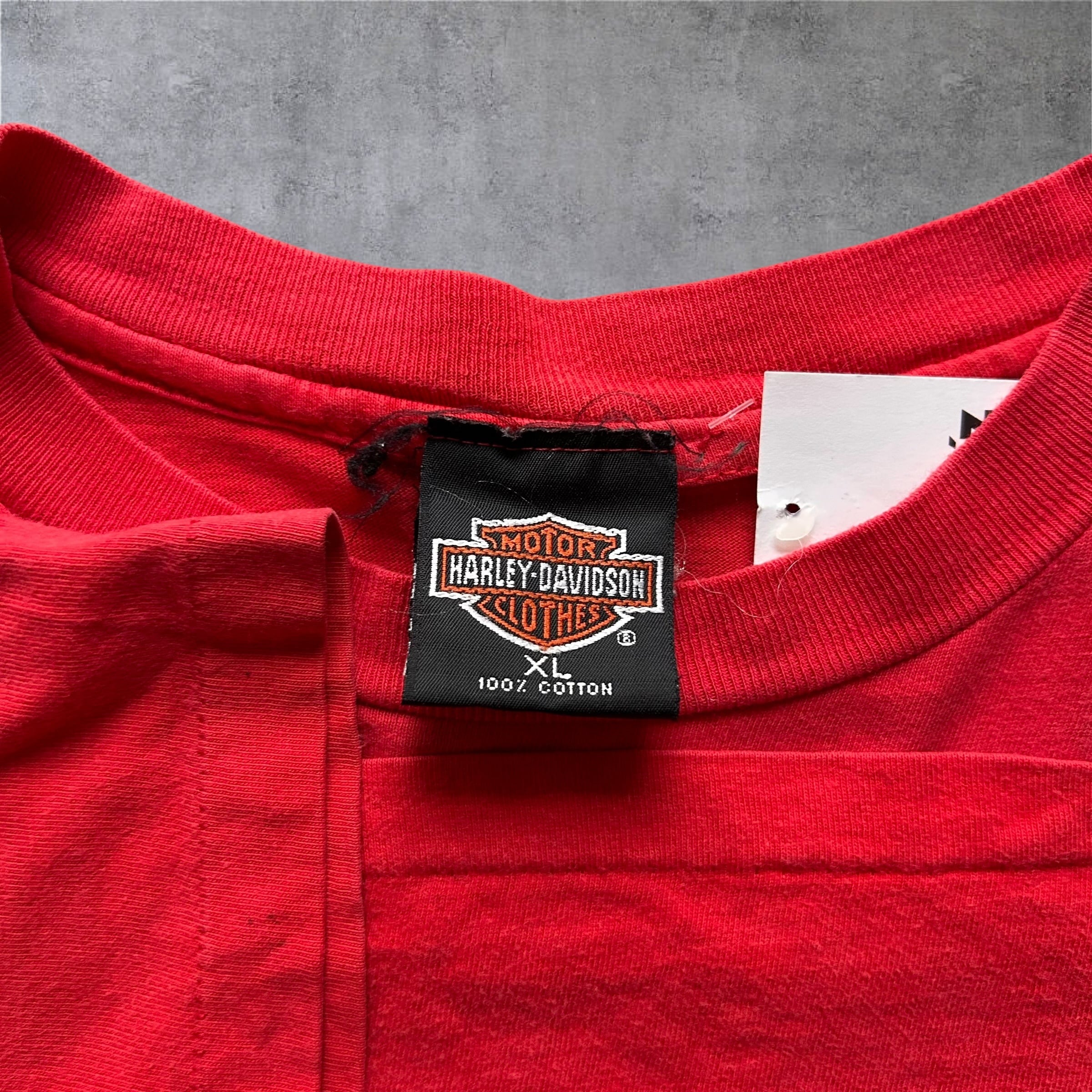 Harley-Davidson Tシャツ 90sビンテージ　古着屋で3万円で購入 1990s Harley-Davidson Pocket T-shirt【高円寺店】 | What'z up