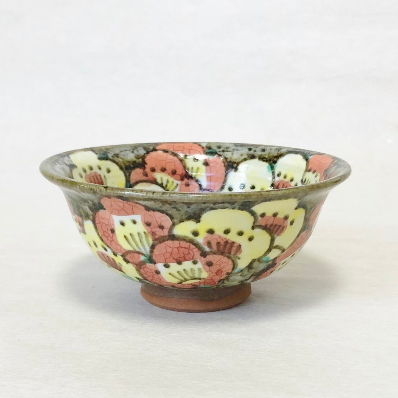 赫三郎窯　京焼　色絵 花うさぎ 茶碗 赫三郎窯＞色絵 花うさぎ 茶碗 | UTSUWAYA かねみん