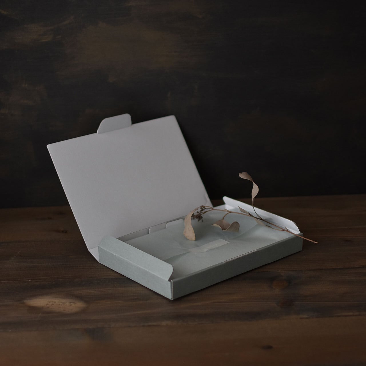 50枚入】 薄型段ボール箱 グレー ネコポス クリックポスト対応 梱包