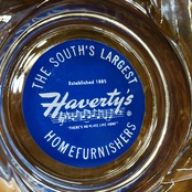 HAVERTY’S FURNITURE ヴィンテージ アドバタイジング ガラス灰皿 USA