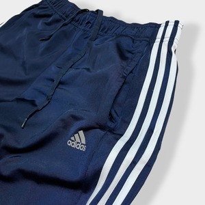 【adidas】トラックパンツ TRACK PANTS ジャージパンツ ジャージ下 パフォーマンスロゴ プリント スリーストライプ アディダス ネイビー US古着