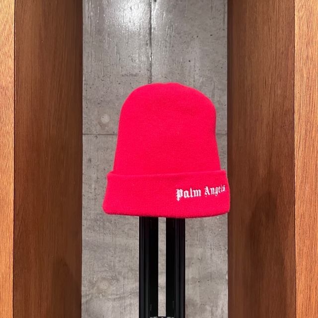 PALM ANGELS WOOL BEANIE CAP