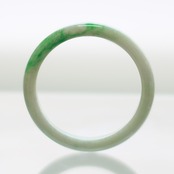 【内径 約56.5mm】 Point Marble Komaru 翡翠バングル A貨翡翠 jd_bg1435