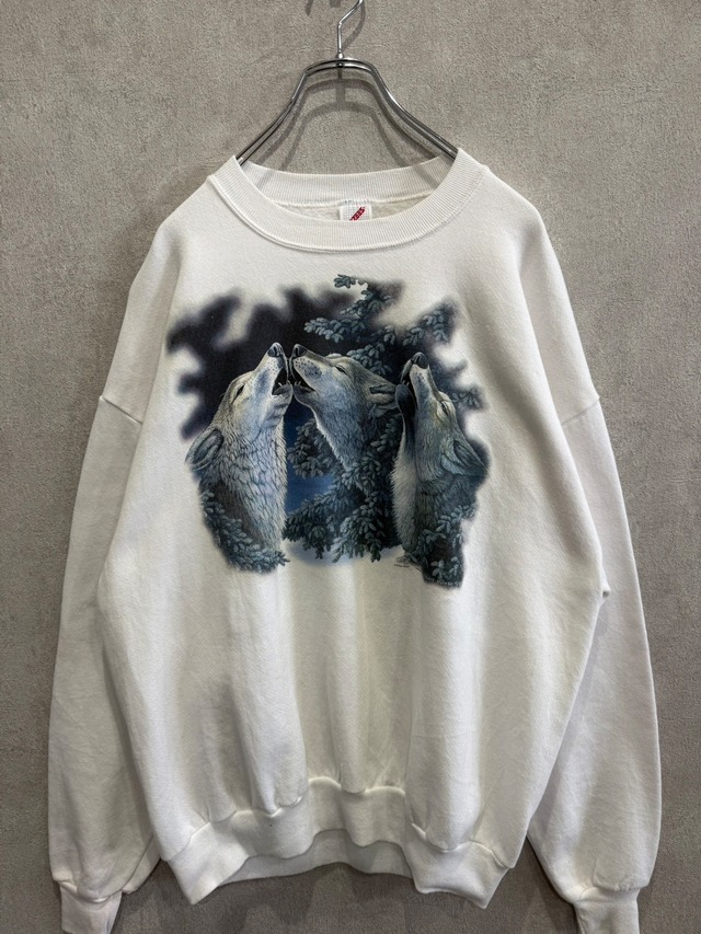 Jerzees  スウェット ホワイト XL USA製         裏起毛 古着 90年代