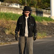 KUON / GANKO別注 Sashiko Kimono Sleeve Cutoff Denim shirt jacket コーディネート