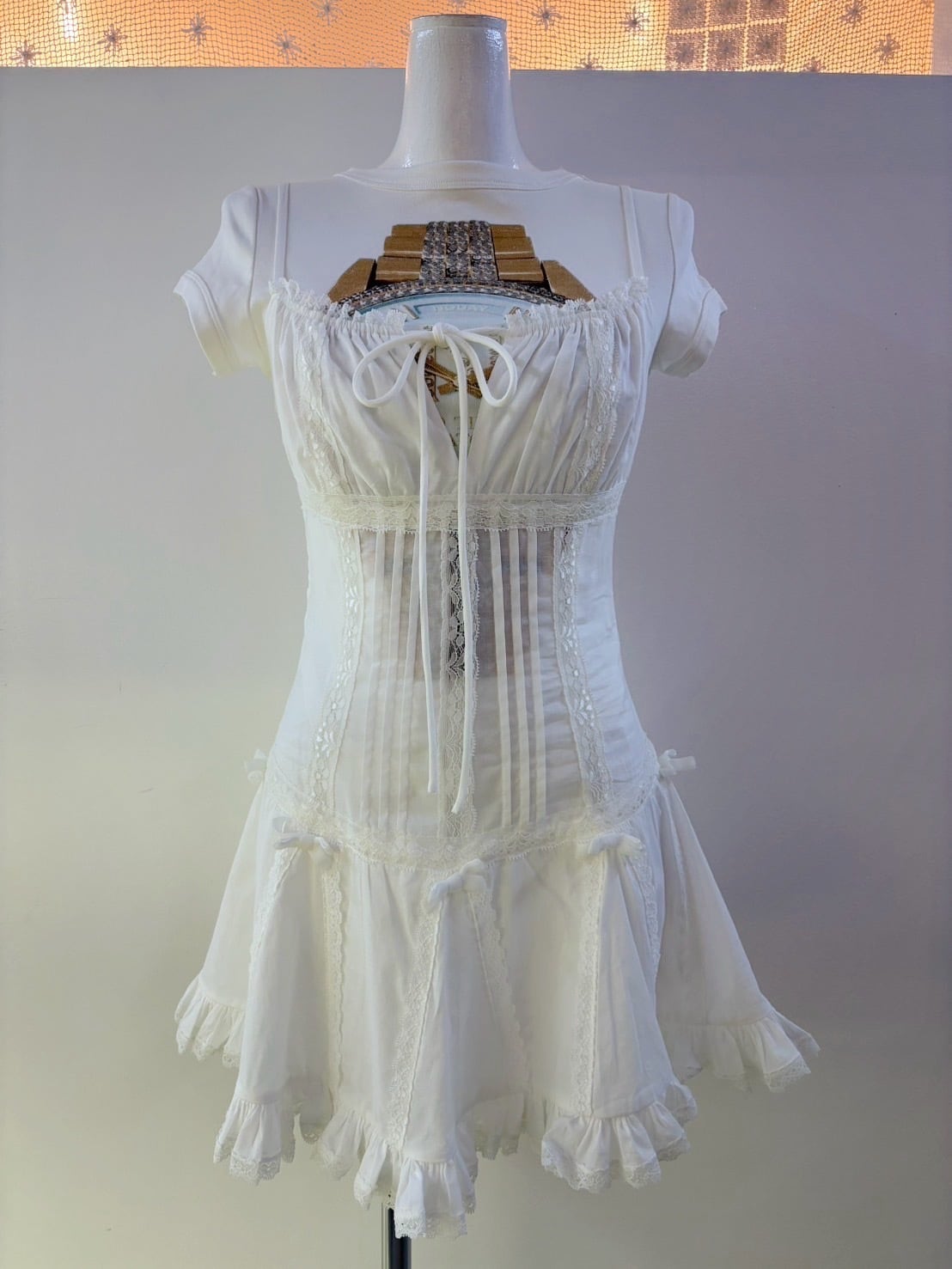 NODRESS Pleated cotton dress