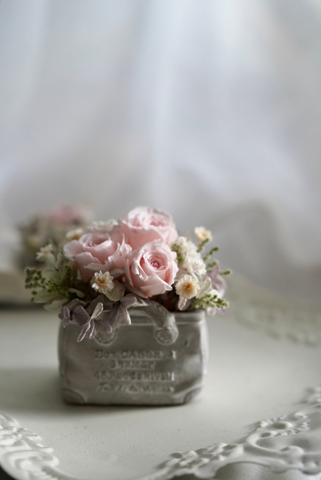 バッグ型アレンジ プリザーブドフラワー（送料無料） | Peche Fleur