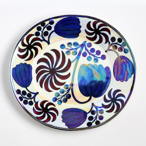 ARABIA アラビア Birger Kaipiainen ビルゲル・カイピアイネン アート楕円皿 楽園の花 - 6 北欧ヴィンテージ