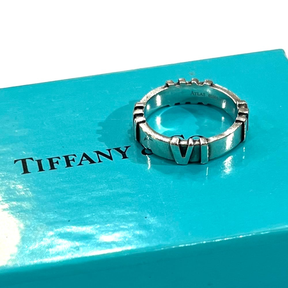 美品 ティファニー アトラス リング 14号 13号 シルバー 925 指輪 TIFFANY&CO.】【13号】2874 ティファニーアトラスリング指輪 2006年