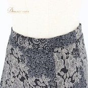 社交ダンス 衣装 スタンダード スカート レッスンウェア 練習着 ブラック系 Leirena レイリーナ 黒 花柄 白 グレイ系 ホワイト系 上品 シンプル 上質 フェミニン 丈長 ストレッチ フレア スカート 余興 クラシック ダンスウェア おしゃれ 大人 上品系 エレガント カジュアル ブラックホワイト グレー系 スタイルアップ お呼ばれ 体型カバー レディース